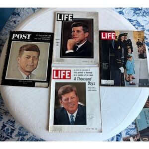 John F Kennedy LIFE Magazine Collection President Memorial Post Issue 1963